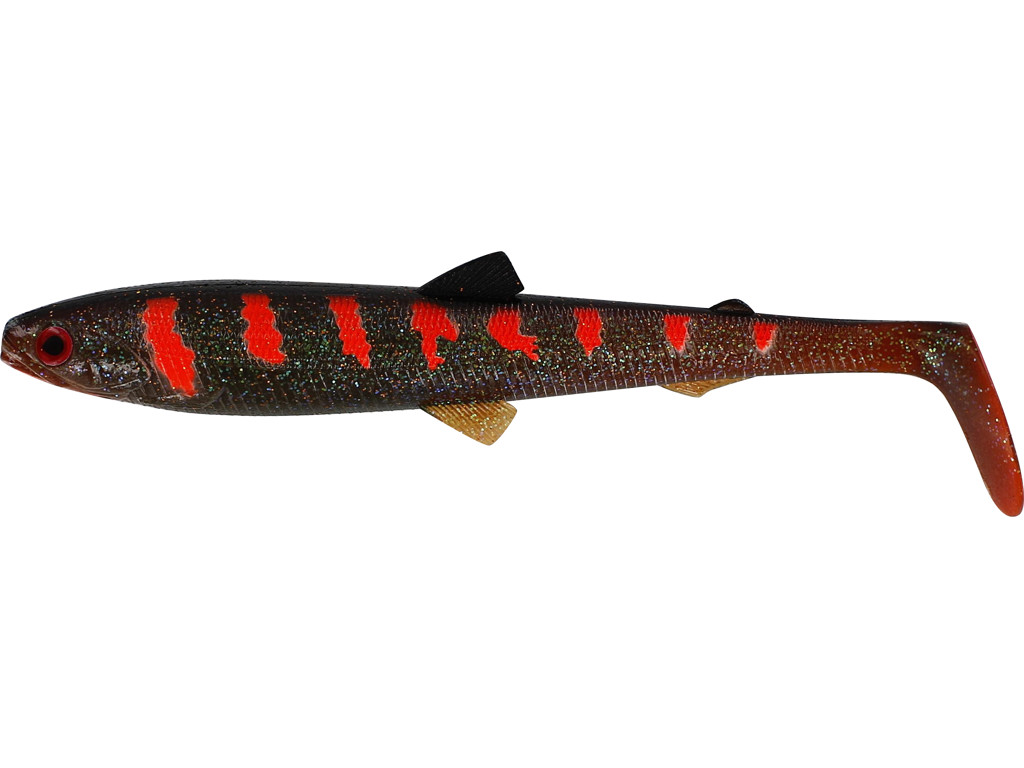 Bullteez shadtail 18cm motoroil blood - westin